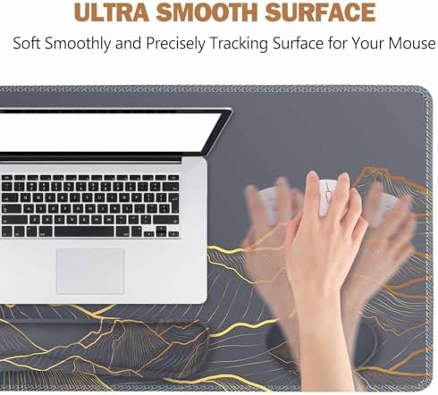 ToLuLu Extended Gaming Mouse Pad, Ergonomic Keyboard Mouse Wrist Rest Set