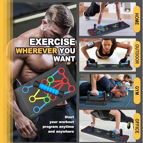 Push Up Board,Foldable Pushup Board for Man,Portable 30 in 1 Push Up Bar
