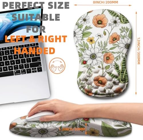 Ergonomic Mouse Pad Wrist Support for Carpal Tunnel Pain Relief