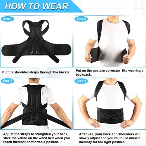 Posture Corrector for Men&Women - Back Brace for Lumbar Support and Upright - Breathable Back Straightener Back Corrector Small(24-29 Inches)