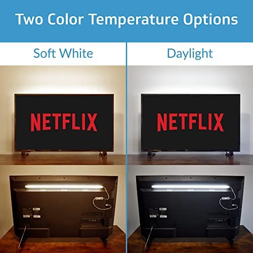 TrueColor USB LED Under Cabinet Light Bar, Frosted Cover, 12 in, Daylight