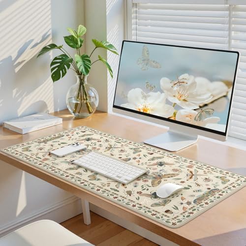 iCasso Beige Large Mouse Pad, Desk Matt for Desktop