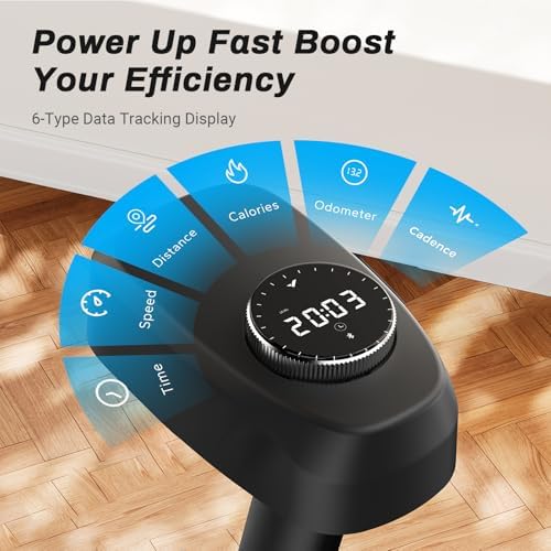 MERACH Exercise Bike, Magnetic Friction Stationary Bike for Home with APP