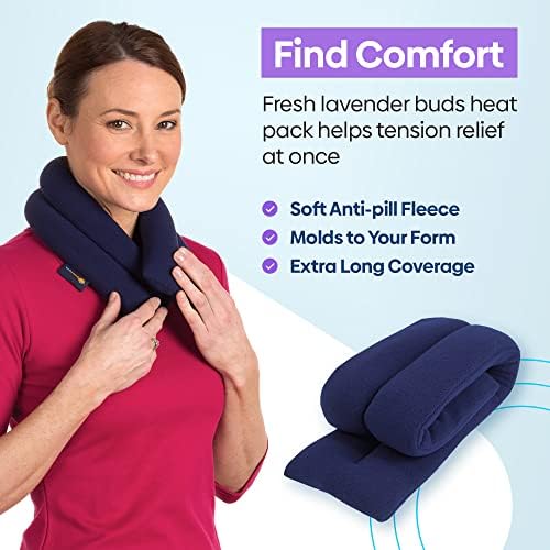 SunnyBay Lavender Heating Pad, Neck and Shoulder Wrap, 26x5 inch