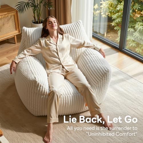 Giant Bean Bag Chair, Oversized Bean Bag Couch for Adults