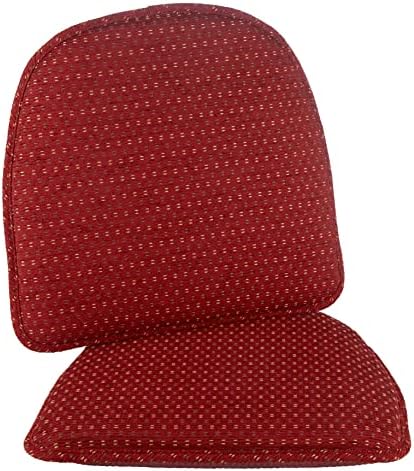 Klear Vu Raindrop The Gripper Non Slip Chair Cushions, Soft & Comfortable Seat Pad, Sitting Pillow for Kitchen, Dining or Office, 2 Count (Pack of 1), 01 Red