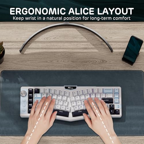 RK ROYAL KLUDGE A72 Alice Ergonomic Wireless Mechanical Keyboard,Split Ergo