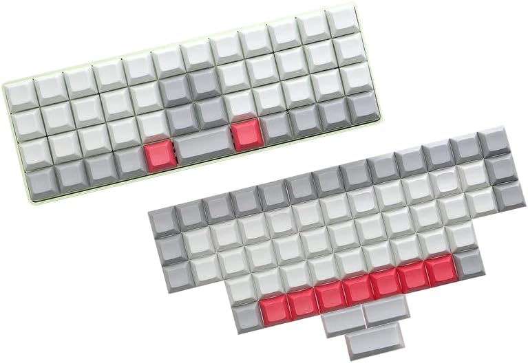 YMDK DSA Blank PBT Keycaps Suitable for Ortholinear Layout MX Keyboard XD75 ID75 Planck Preonic Niu40 (Only Keycap)