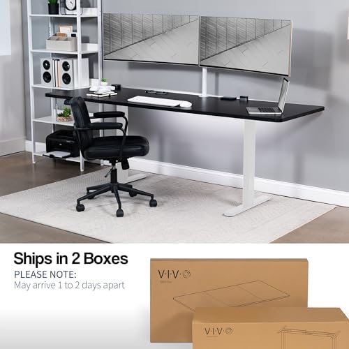 VIVO Black 83 x 30 in Standing Desk, DESK-KIT-E2W84-30B