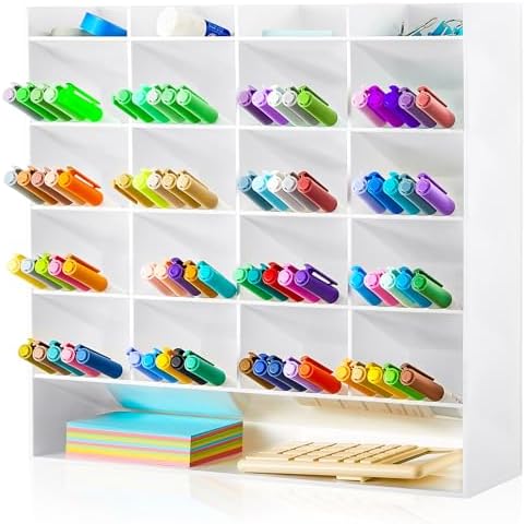MotiMind Acrylic Pen and marker Organizer for 250 Markers