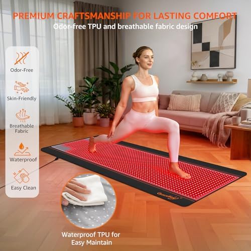 Gracekey FSA Eligible HSA 72.8"x35.4" Red Light Therapy Mat Full Body