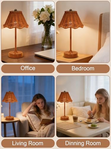 Cordless Table Lamp,LED Rechargeable Small Desk Lamp