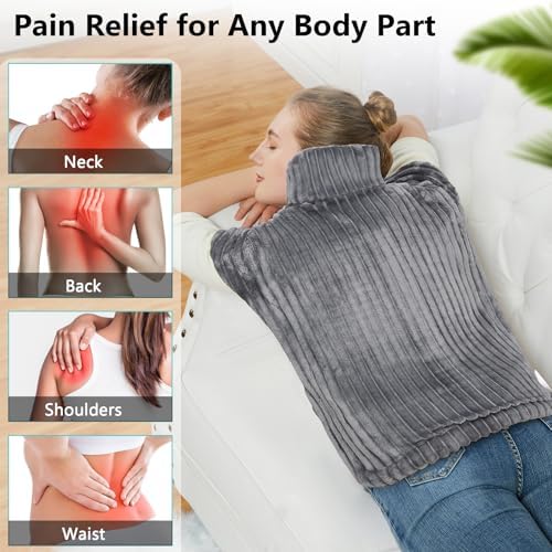 CAROMIO Heating Pad for Back Pain Relief, Neck and Shoulders
