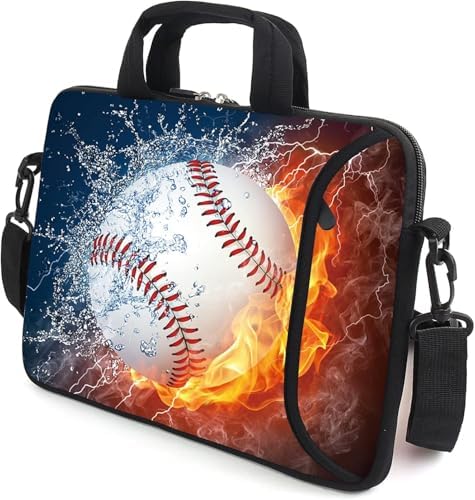 15" laptop sleeve laptop bag chromebook case adjustable shoulder strap with handle accessory pocket for men women (RYD-15-6)
