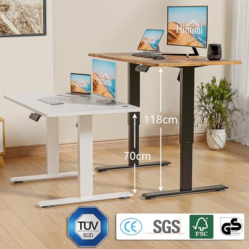 Hmimi 55'' ×24'' Height Adjustable Electric Standing Desk