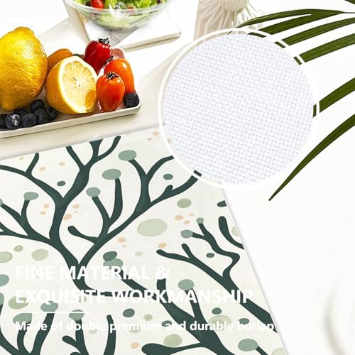 Marine Ocean Inspired Linen Placemats, Abstract Art Minimalist Table Mats for Table Washable Heat Insulation Thick Dining Mat, Indoor/Outdoor 12X18 in 4 Pcs