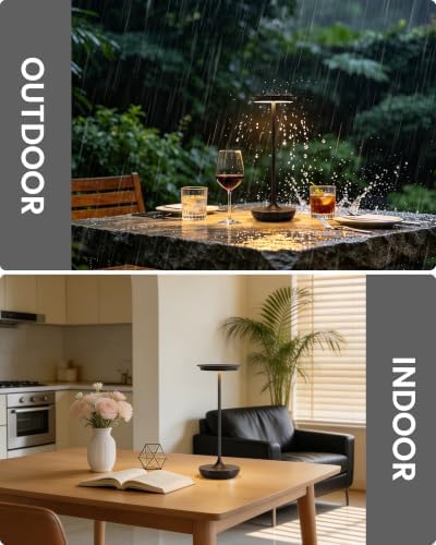 LED Cordless Table Lamp 5000mAh Battery Rechargeable Table Light