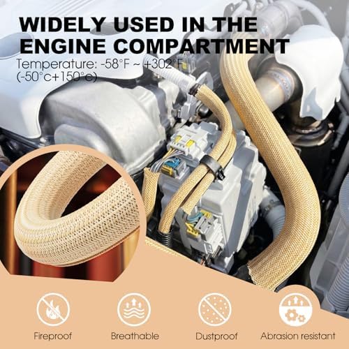 AGPTEK Cable Sleeve, 20ft - 1 inch Cable Management Cord Hider, Wood Color