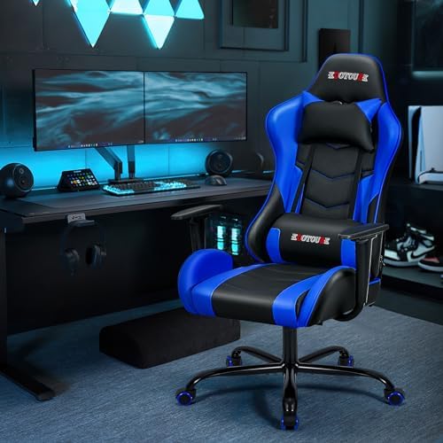 ECOTOUGE Ergonomic PC Gaming Massage Recliner Chair