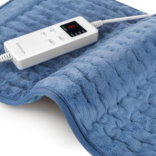 Long Heating Pad for Legs and Back Pain Relief, 33"x17" Electric Heat Wrap with Moist/Dry Option, 6 Heat Settings, Auto Shut-Off, Muscle Recovery Gift for Athletes