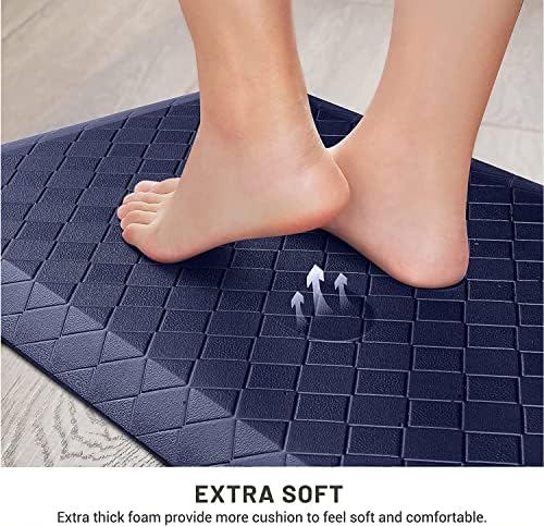 HappyTrends Kitchen Floor Mat - 4/5 Inch Thick Anti-Fatigue Kitchen Rug