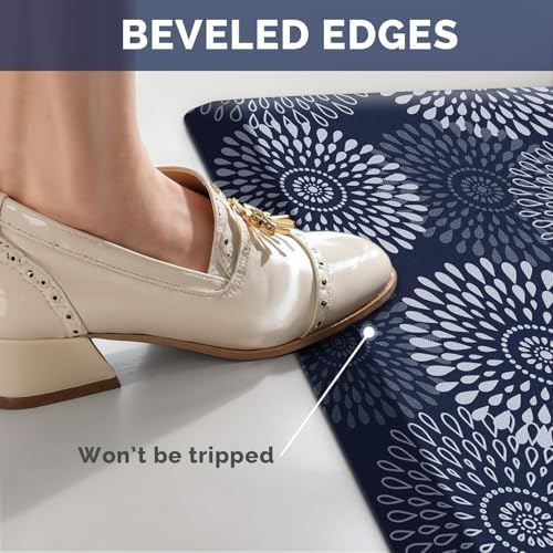 Kitchen Mat Water-Resistant Kitchen Rugs Cushioned Anti-Fatigue Floor Mat
