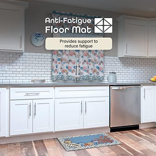 Anti-Fatigue Floor Comfort Mat, 18 x 30 in, Coastal, Waterproof, Non-Slip