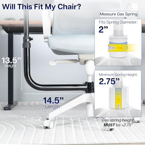 VIVO Black Office Chair Mounted 26 x 12 in Keyboard Tray, MOUNT-KB18CP