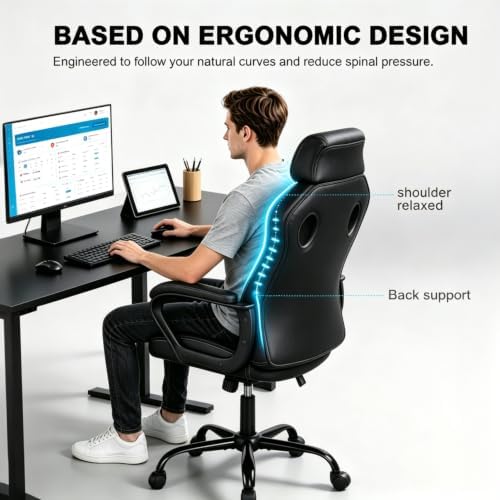 3 IN 1 Gaming Office Study Chair, Breathable Mesh Back Computer Desk Chair