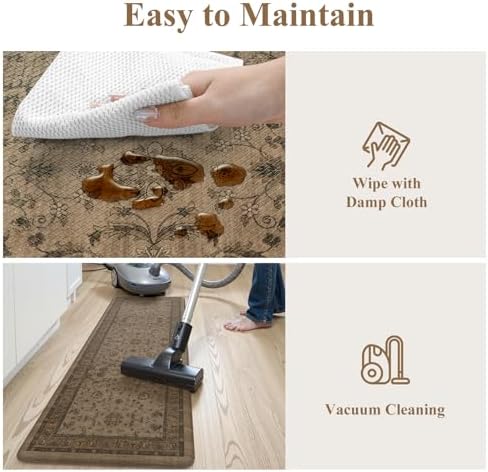 KIMODE Kitchen Floor Mats Anti Fatigue,Cushioned Rugs for Floor Sets of 2