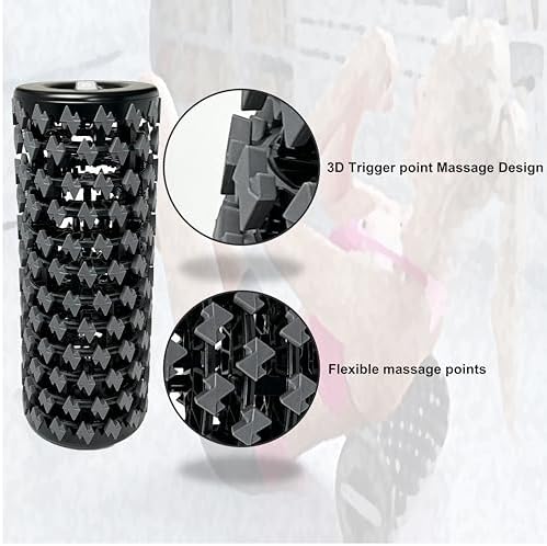 Collapsible Foam Roller for Exercise and Recovery (13 Inches), Easily Portable at 5.5 inches (Gray)