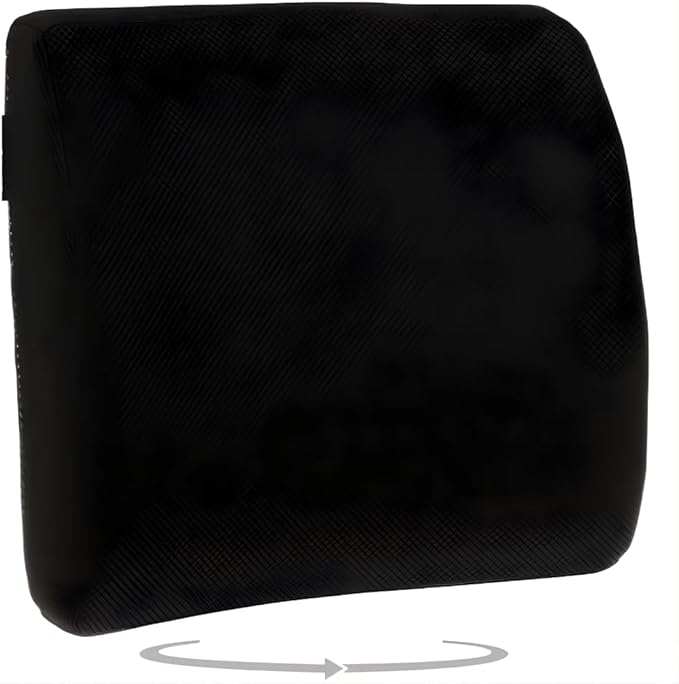 Lumbar Support Cushion for Office Chair & Car, Memory Foam Back Pillow for Lower Back Pain Relief – Ergonomic Lumbar Pillow for Posture Support, Adjustable Strap, Breathable Washable Cover