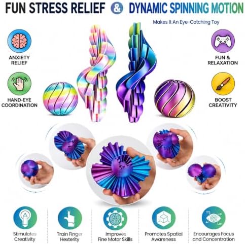 7PCS Fidget Toy Set, ADHD Stress Relief Desk Toys for Teens and Adults
