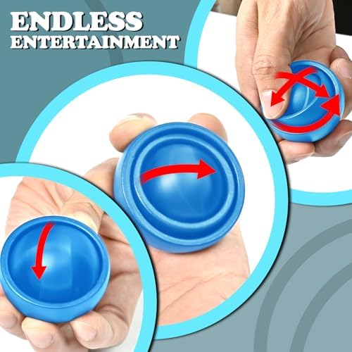 Fidget Toys Adults 2 PCs, Sensory Figette Spinner Anxiety Stress Relief Toys Quiet Fidgets Gyro for Autism ADHD Kids Gifts Cool Gadget Office Desk Toy Easter Basket Stuffers for Teen Boys