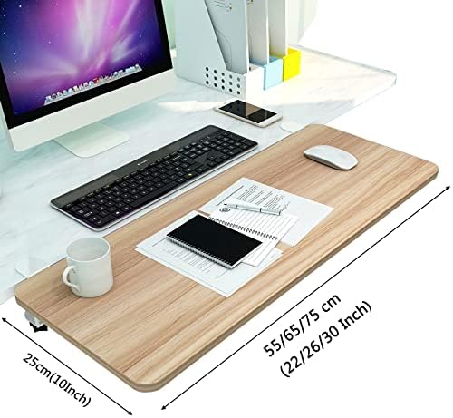 V3VOGUE 90° Foldable Desk Extender Armrest Shelf, Extended Desktop and Space Saver, Clamp-On Keyboard Drawer Tray, with K-Bracket, Ergonomic Computer Elbow Arm Support Relieve Fatigue