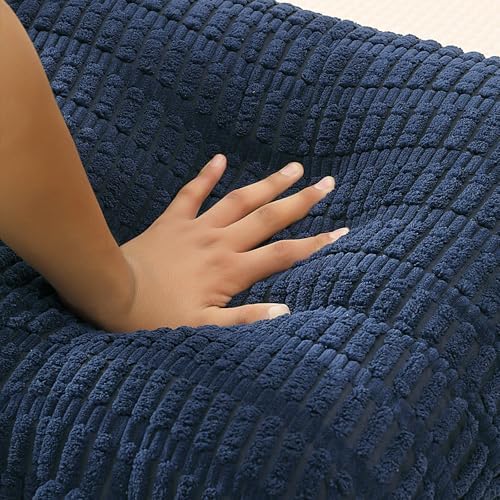 Large Reading Pillow for Sitting Up with Arms,Blue Corduroy