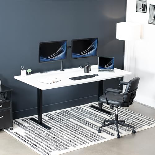 VIVO White 71 x 36 in Standing Desk, DESK-KIT-2B7W-36