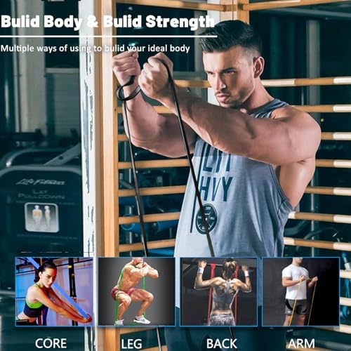 Resistance Bands, Pull Up Assist Bands - Workout Bands, Eexercise Bands, Long Resistance Bands Set for Working Out, Fitness, Training, Physical Therapy for Men Women