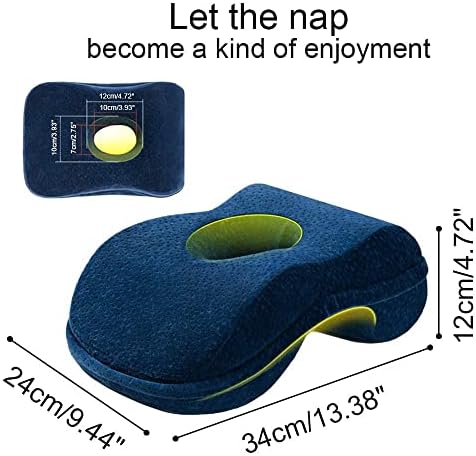 WOWSEA Desk Nap Pillow, Ergonomic Memory Cotton Wedge Pillow for Sleeping