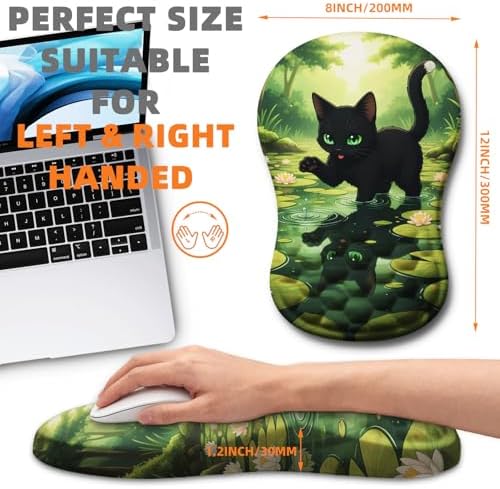 Ergonomic Mouse Pad Wrist Support for Carpal Tunnel Pain Relief