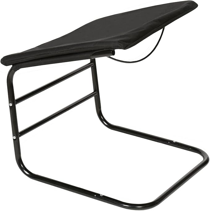 Supportive Leg Rest Reduce Swelling Pain Relaxation Improve Circulation Black Padded Foot Rest Ottoman
