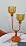 Flower Orange Table Lamp Dimmable Vintage Lamp 2 Bulbs Included