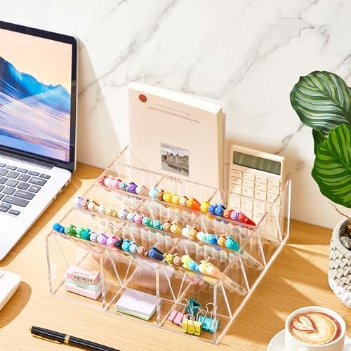 MotiMind Acrylic Pen and Marker Organizer for 150 Markers