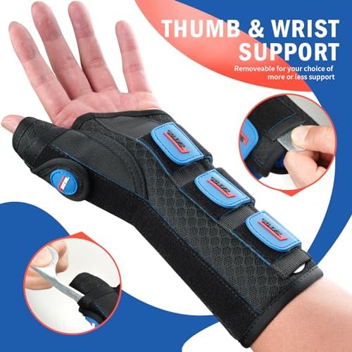 FEATOL Thumb Spica Splint Wrist Brace for De Quervain's & Carpal Tunnel