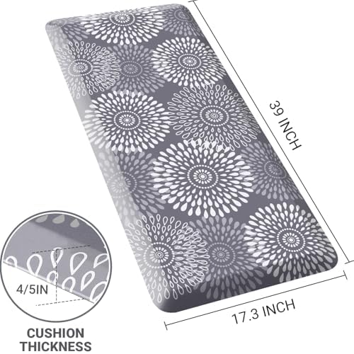 Kitchen Mat Water-Resistant Kitchen Rugs Cushioned Anti-Fatigue Floor Mat