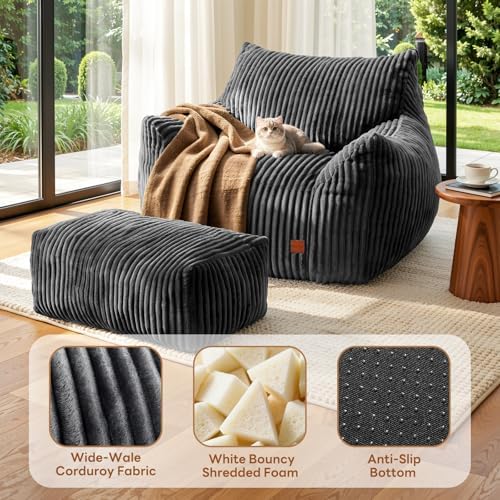 Giant Bean Bag Chair, Oversized Bean Bag Couch for Adults