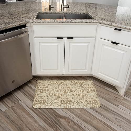 GelPro Designer Anti-Fatigue Comfort Floor Mat, 20 x 32, Dog Party Sandbox (106-P-2032-DPSB)