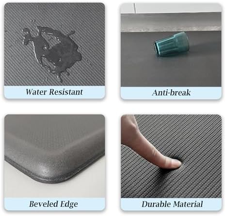 Artnice 3/4 Inch Thick Kitchen Mats for Floor, Kitchen Rugs for Standing