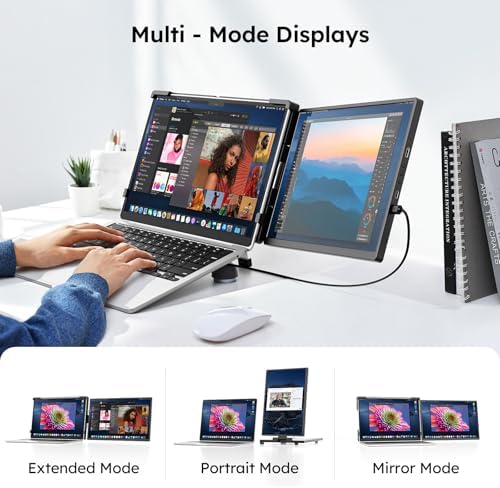 Dopesplay 14.1" FHD 1200P Laptop Screen Extender Dual Monitor for 14-17"