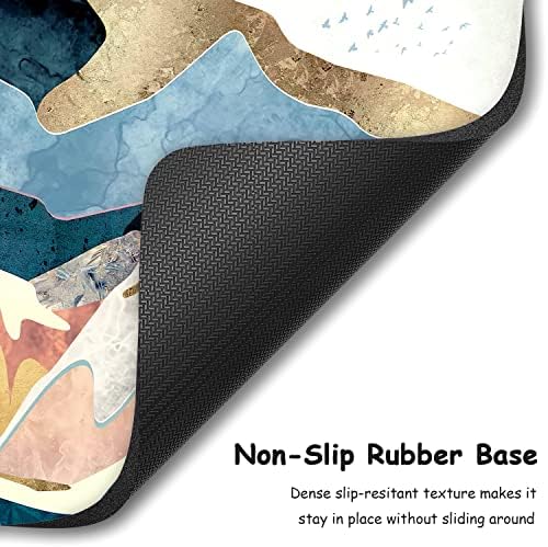 Dapesuom Small Mouse Pad, 6 x 8 Inch Thick Rubber Premium-Textured Non-Slip Portable & Washable Mini Mouse Mat for Women Men Wireless Laptops Keyboard Tray Gaming Work Computer Office Travel, Mountain